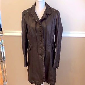 Gimo’s detailed leather jacket